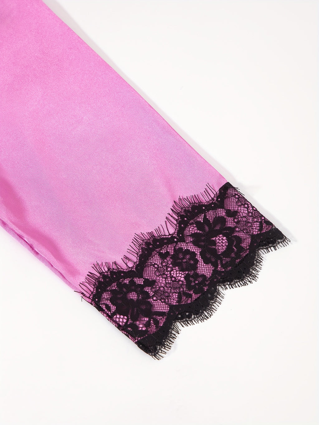 Three-Piece Elegant Solid Satin Lounge Set