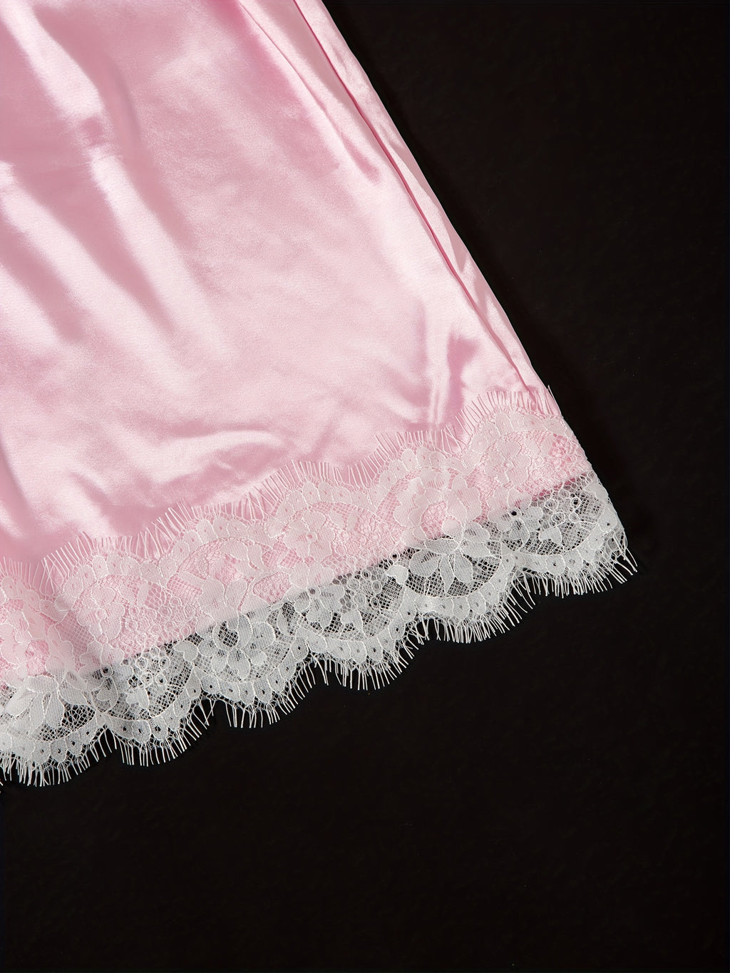 Three-Piece Elegant Solid Satin Lounge Set