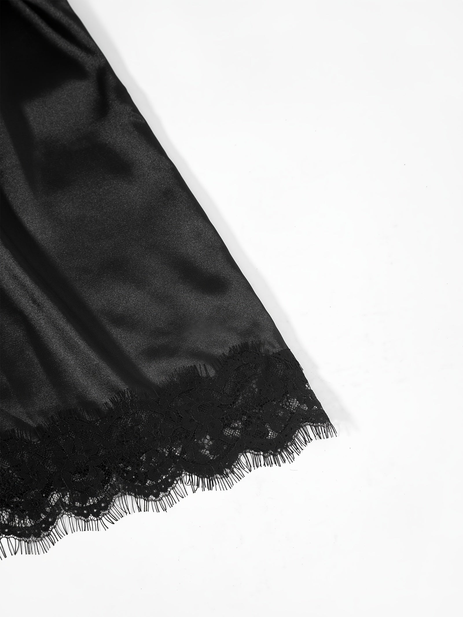 Three-Piece Elegant Solid Satin Lounge Set