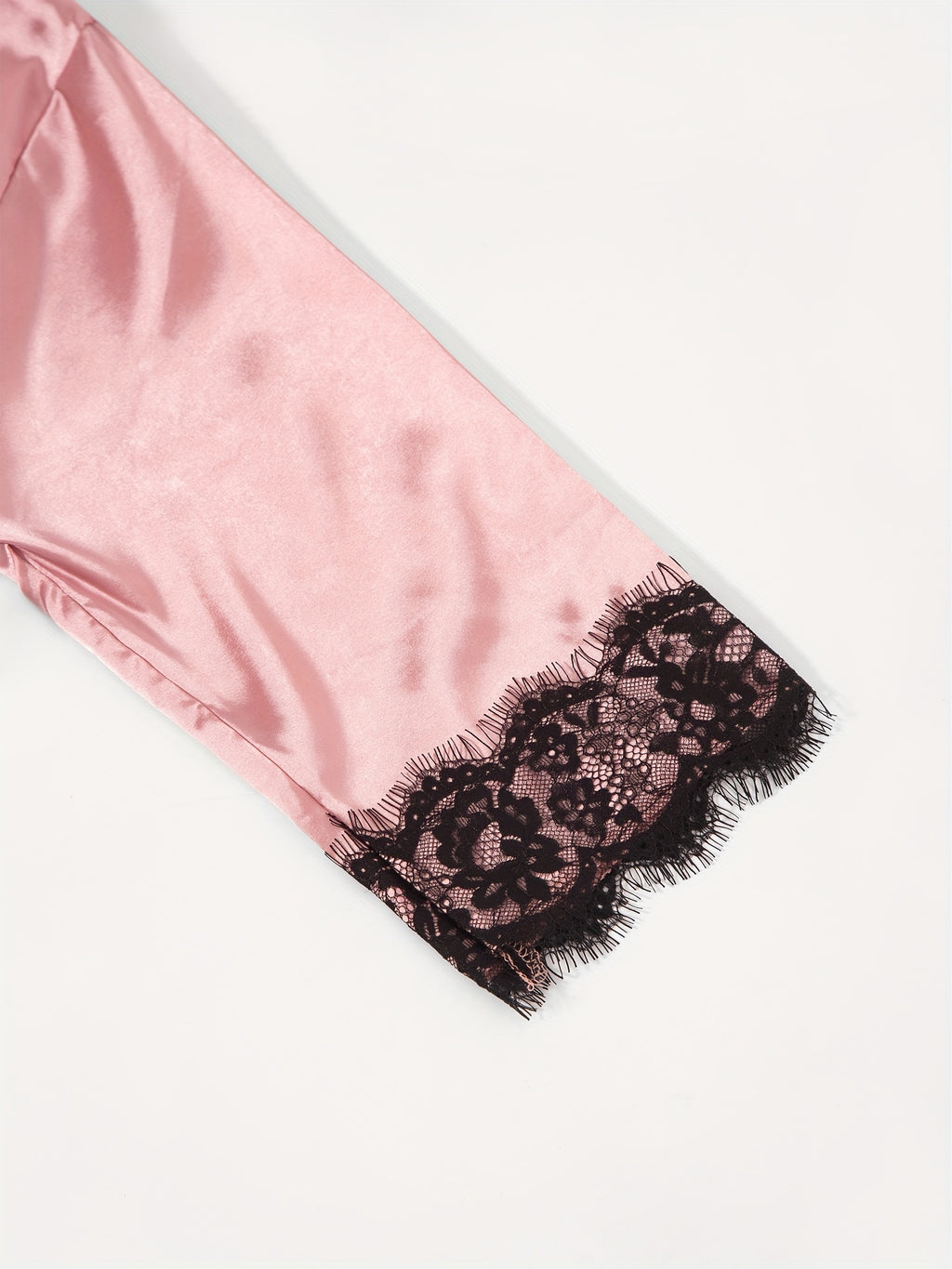 Three-Piece Elegant Solid Satin Lounge Set