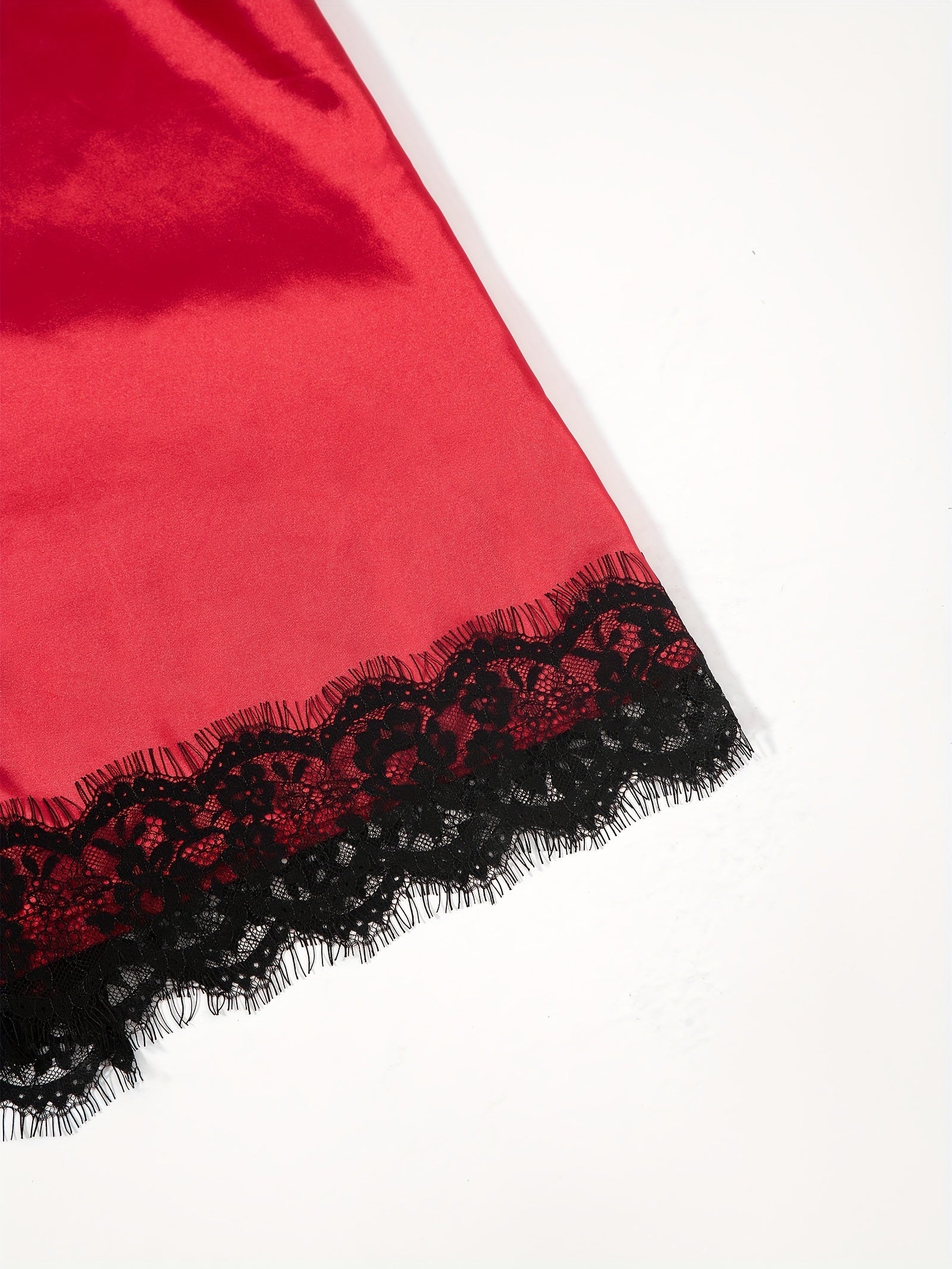 Three-Piece Elegant Solid Satin Lounge Set