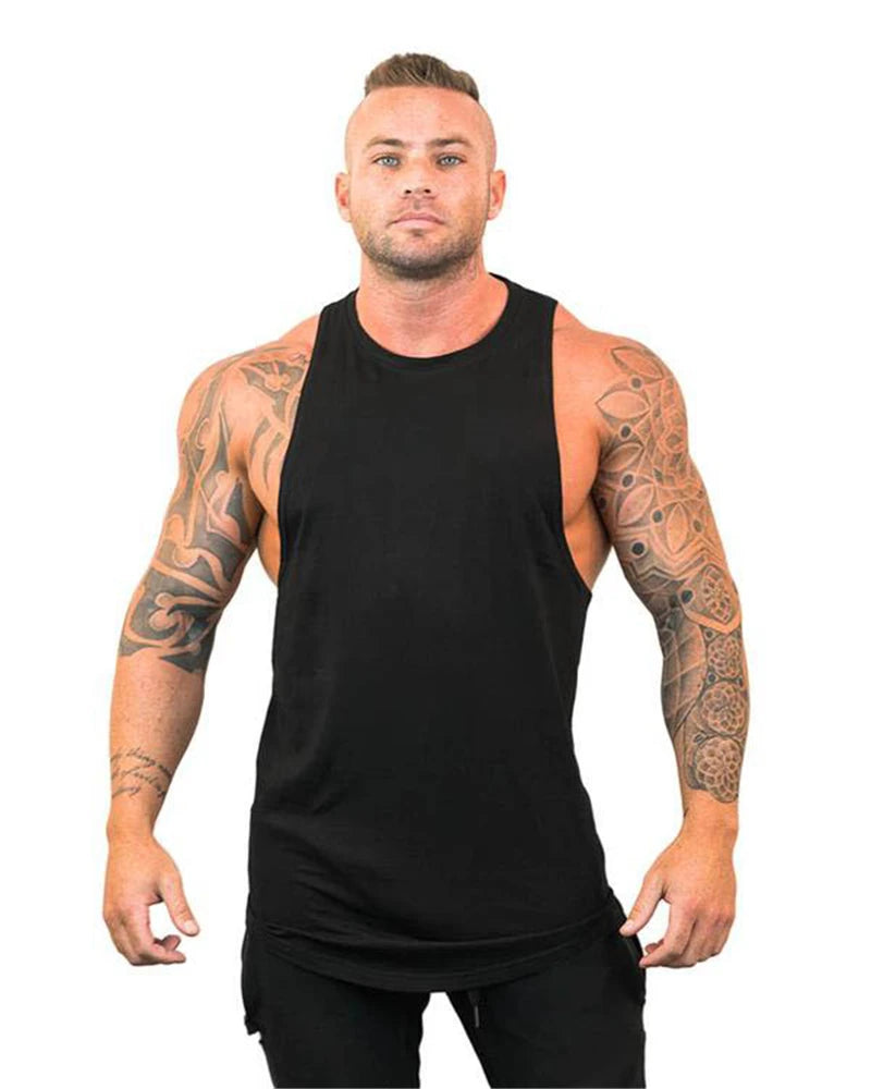 Gym Warriors Cotton Gym Tank Tops Men Sleeveless Tanktops For Boy Bodybuilding Clothing Undershirt Fitness Stringer workout Vest