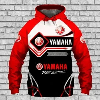 New 3D Printed Yamaha Motorcycle Off road Hoodie for Extreme Sports Adventure Men's and Women's Hoodies