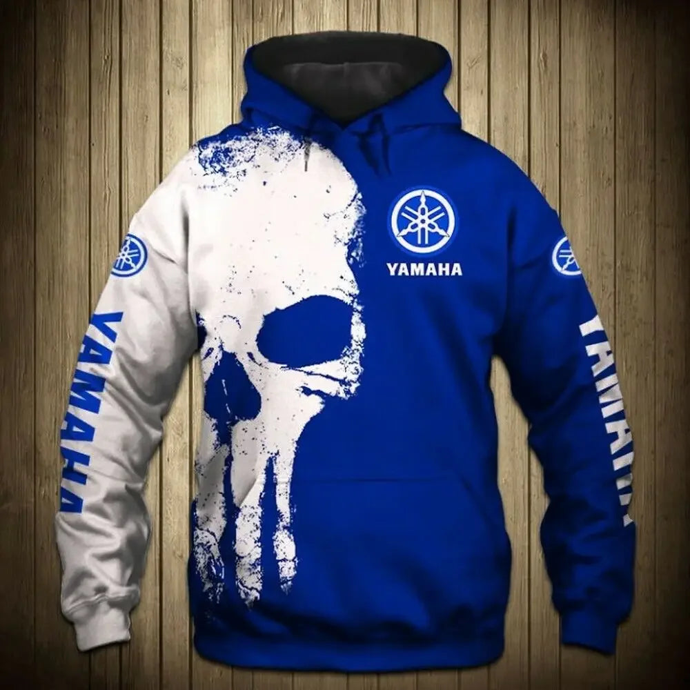 New 3D Printed Yamaha Motorcycle Off road Hoodie for Extreme Sports Adventure Men's and Women's Hoodies