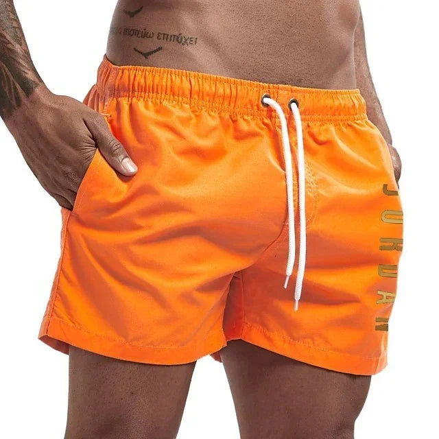 Men's Swimming Quick-Drying Beach Shorts Unisex Sports Surfboard Shorts Lined Beach Shorts Men's Full Standard