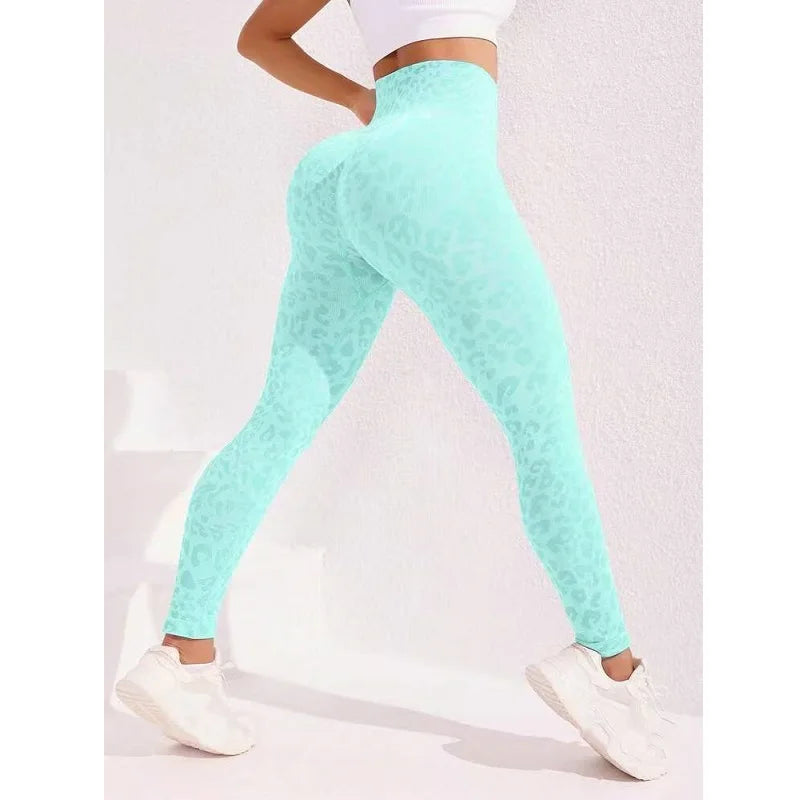 High Waist Sports Leggings Women Seamless Leopard Yoga Pants Hip Lift Trainning Fitness Outdoor Tights for Woman