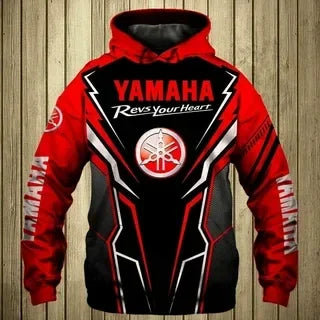 New 3D Printed Yamaha Motorcycle Off road Hoodie for Extreme Sports Adventure Men's and Women's Hoodies