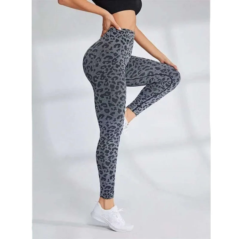 High Waist Sports Leggings Women Seamless Leopard Yoga Pants Hip Lift Trainning Fitness Outdoor Tights for Woman