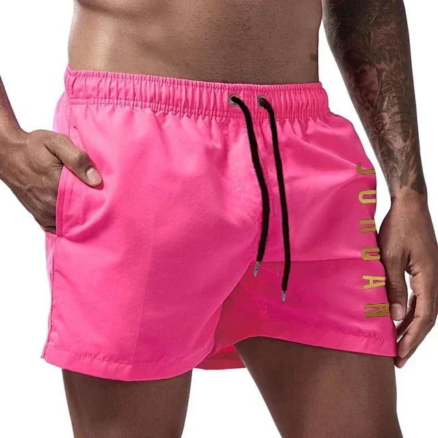 Men's Swimming Quick-Drying Beach Shorts Unisex Sports Surfboard Shorts Lined Beach Shorts Men's Full Standard
