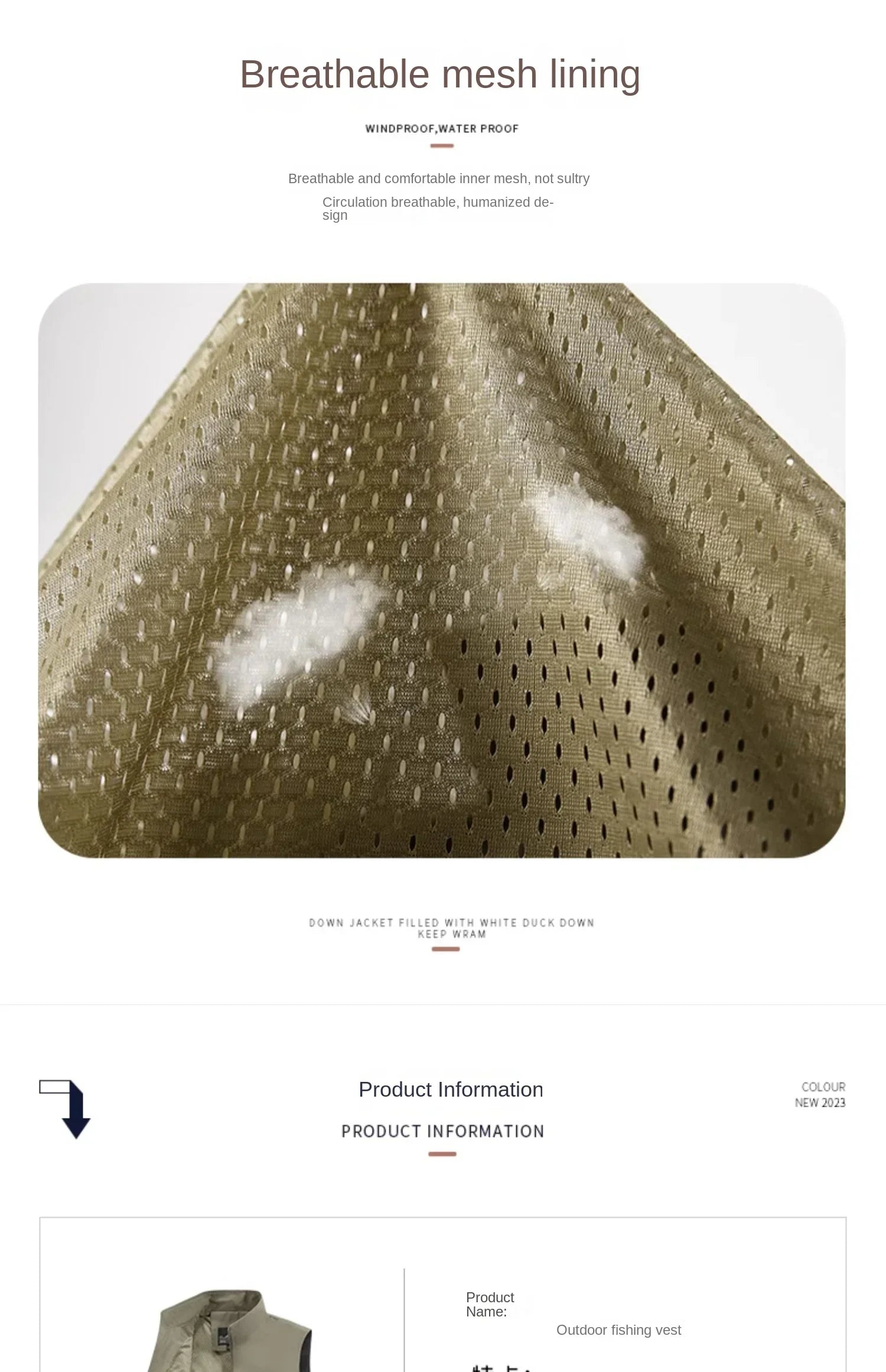 Summer Vest Men's Work Vest Large Size Golf Sleeveless Jacket Tactical windbreaker Hunting Camping Fishing waterproof Coat Parka