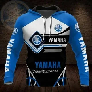 New 3D Printed Yamaha Motorcycle Off road Hoodie for Extreme Sports Adventure Men's and Women's Hoodies