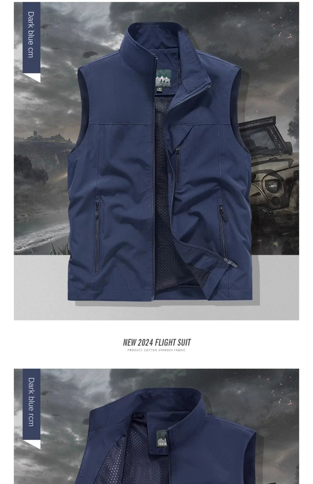 Summer Vest Men's Work Vest Large Size Golf Sleeveless Jacket Tactical windbreaker Hunting Camping Fishing waterproof Coat Parka