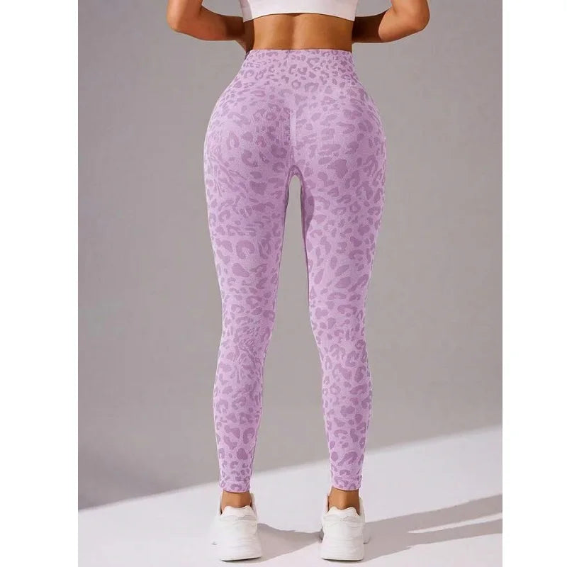 High Waist Sports Leggings Women Seamless Leopard Yoga Pants Hip Lift Trainning Fitness Outdoor Tights for Woman