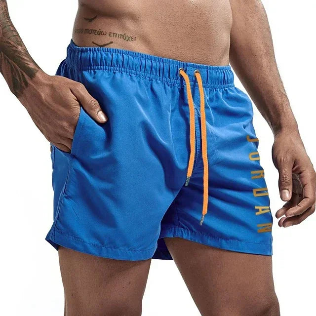 Men's Swimming Quick-Drying Beach Shorts Unisex Sports Surfboard Shorts Lined Beach Shorts Men's Full Standard