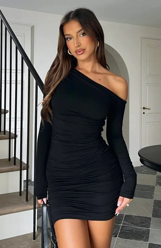 Elegant Slim Fit Long Sleeve Dress