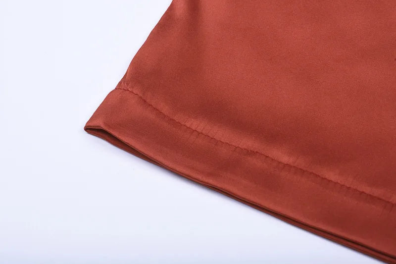 European and American Spring/Summer New Style Sling Women's Elegant Dress Split Solid Color Dress