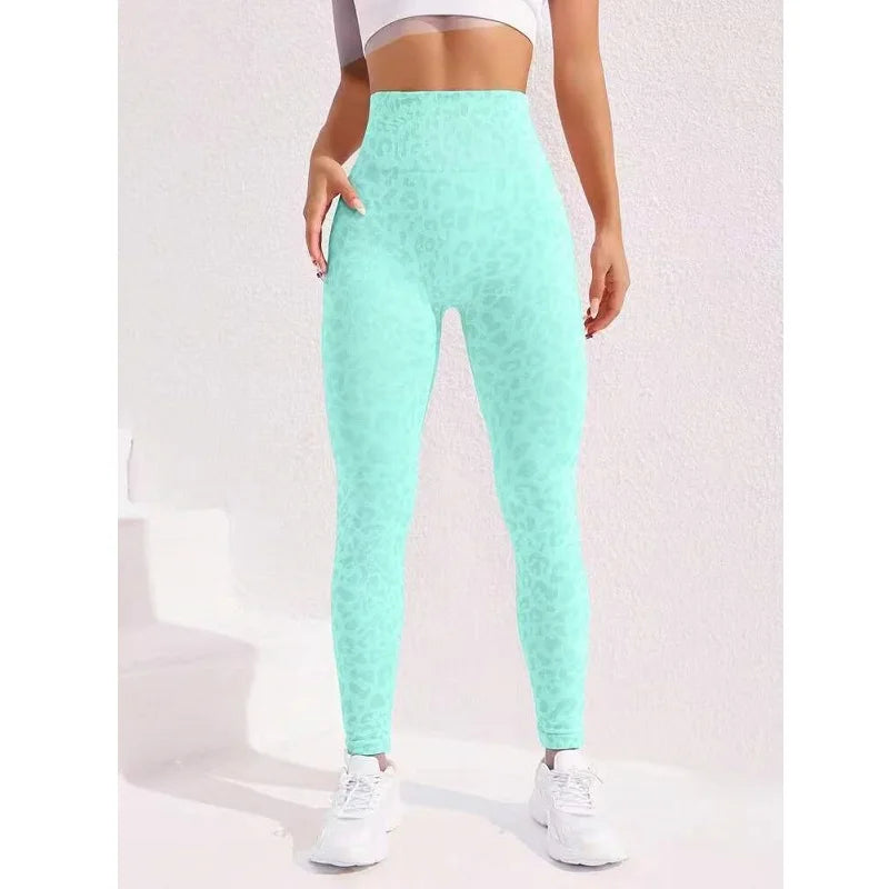 High Waist Sports Leggings Women Seamless Leopard Yoga Pants Hip Lift Trainning Fitness Outdoor Tights for Woman