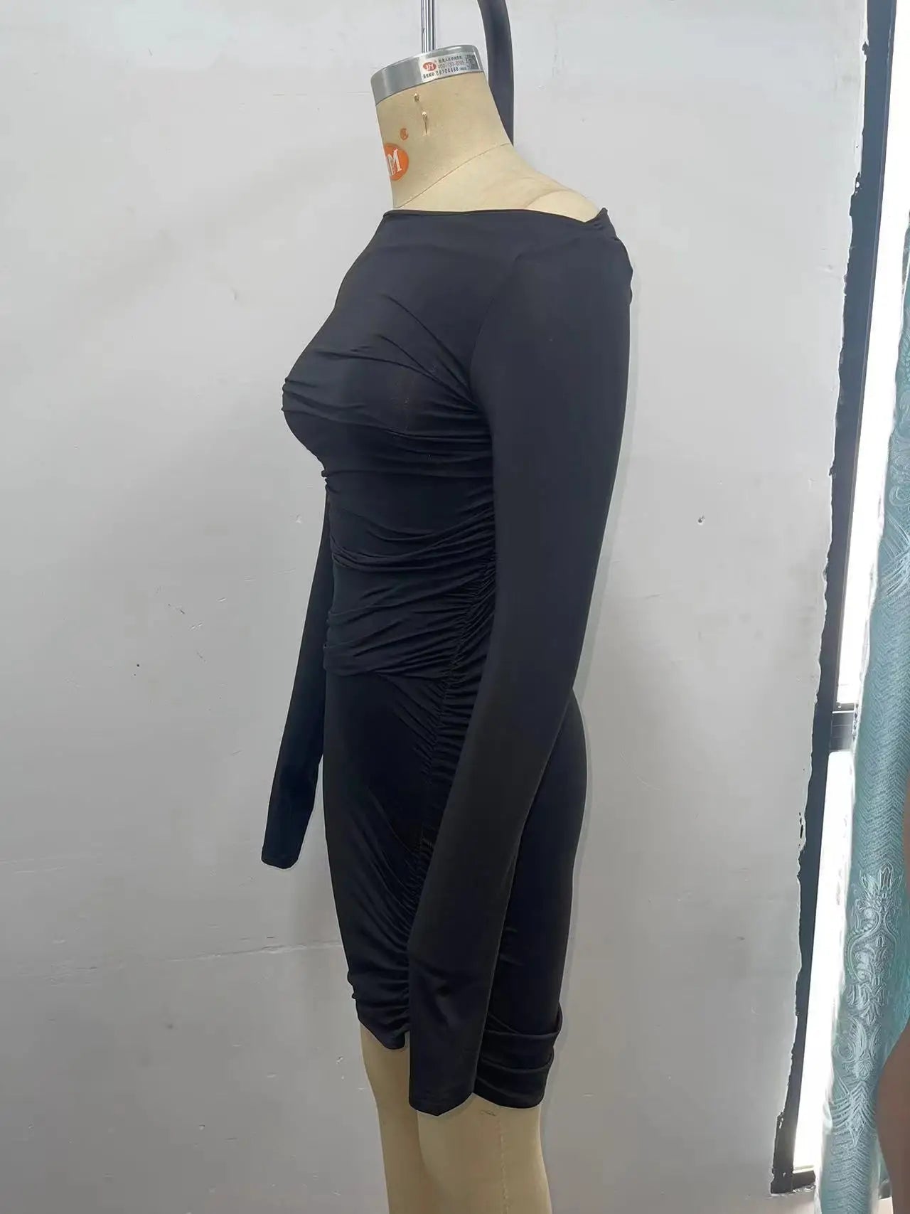 Elegant Slim Fit Long Sleeve Dress