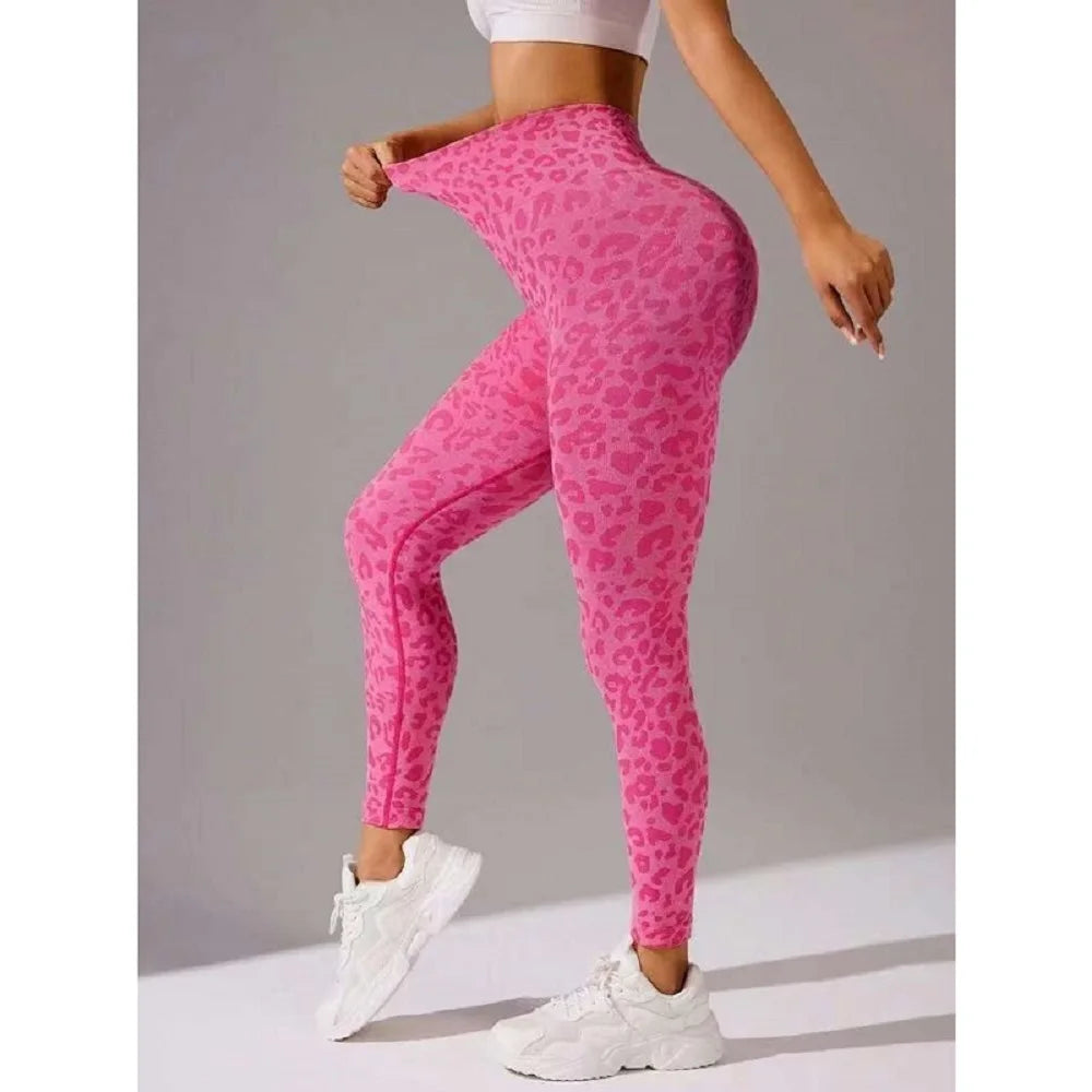 High Waist Sports Leggings Women Seamless Leopard Yoga Pants Hip Lift Trainning Fitness Outdoor Tights for Woman