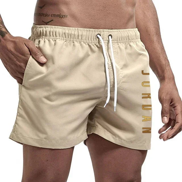 Men's Swimming Quick-Drying Beach Shorts Unisex Sports Surfboard Shorts Lined Beach Shorts Men's Full Standard