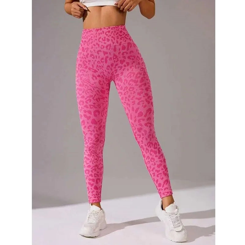 High Waist Sports Leggings Women Seamless Leopard Yoga Pants Hip Lift Trainning Fitness Outdoor Tights for Woman