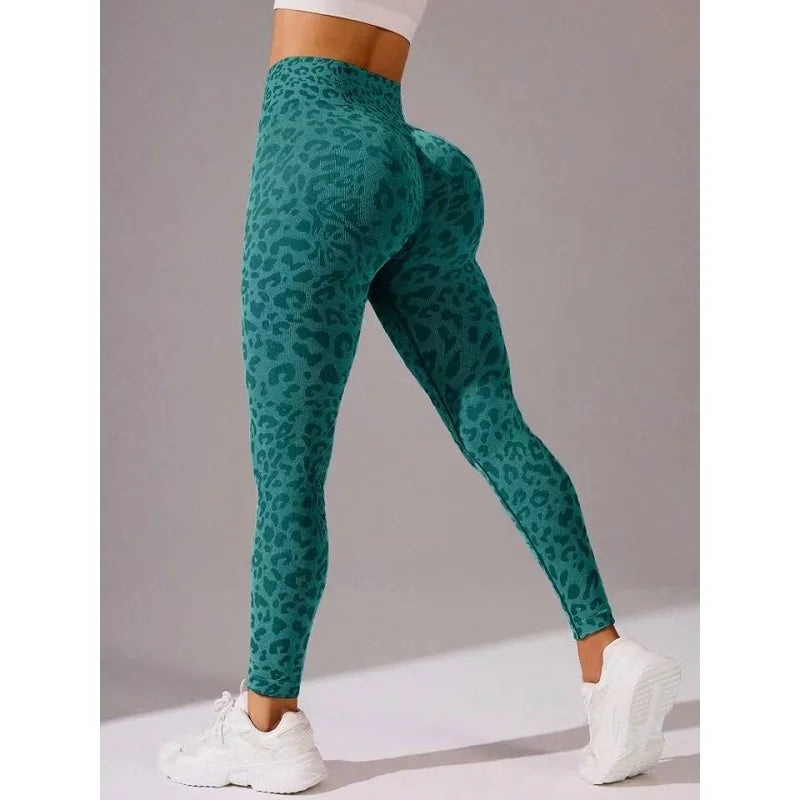 High Waist Sports Leggings Women Seamless Leopard Yoga Pants Hip Lift Trainning Fitness Outdoor Tights for Woman