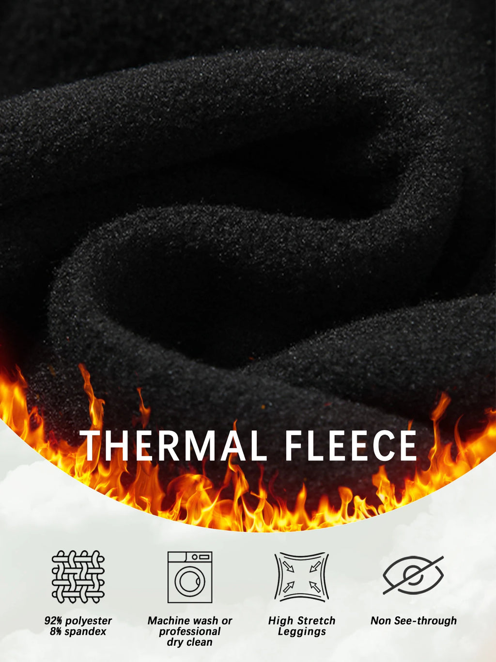 Women's thermal fleece lined leggings. Super soft Low Rise design perfect for yoga, running and Winter activities