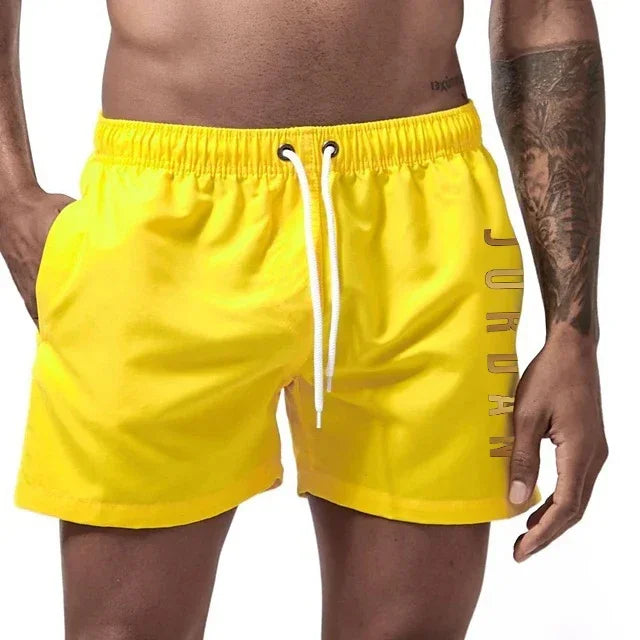 Men's Swimming Quick-Drying Beach Shorts Unisex Sports Surfboard Shorts Lined Beach Shorts Men's Full Standard