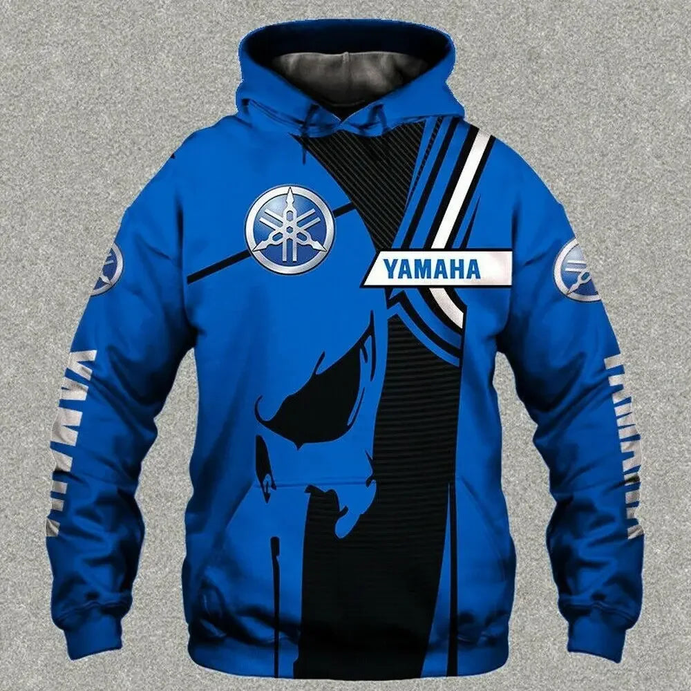 New 3D Printed Yamaha Motorcycle Off road Hoodie for Extreme Sports Adventure Men's and Women's Hoodies