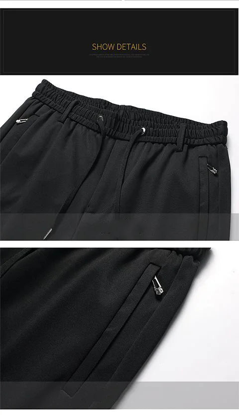 Men's Oversize Business Pants New Elastic Waist Formal Trousers Plus size