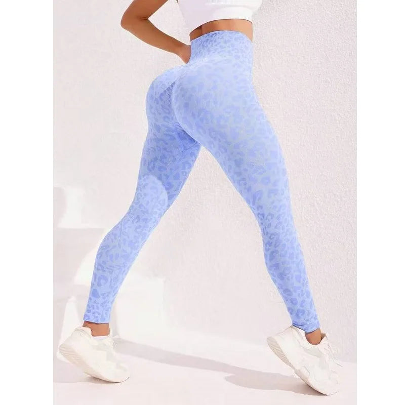 High Waist Sports Leggings Women Seamless Leopard Yoga Pants Hip Lift Trainning Fitness Outdoor Tights for Woman