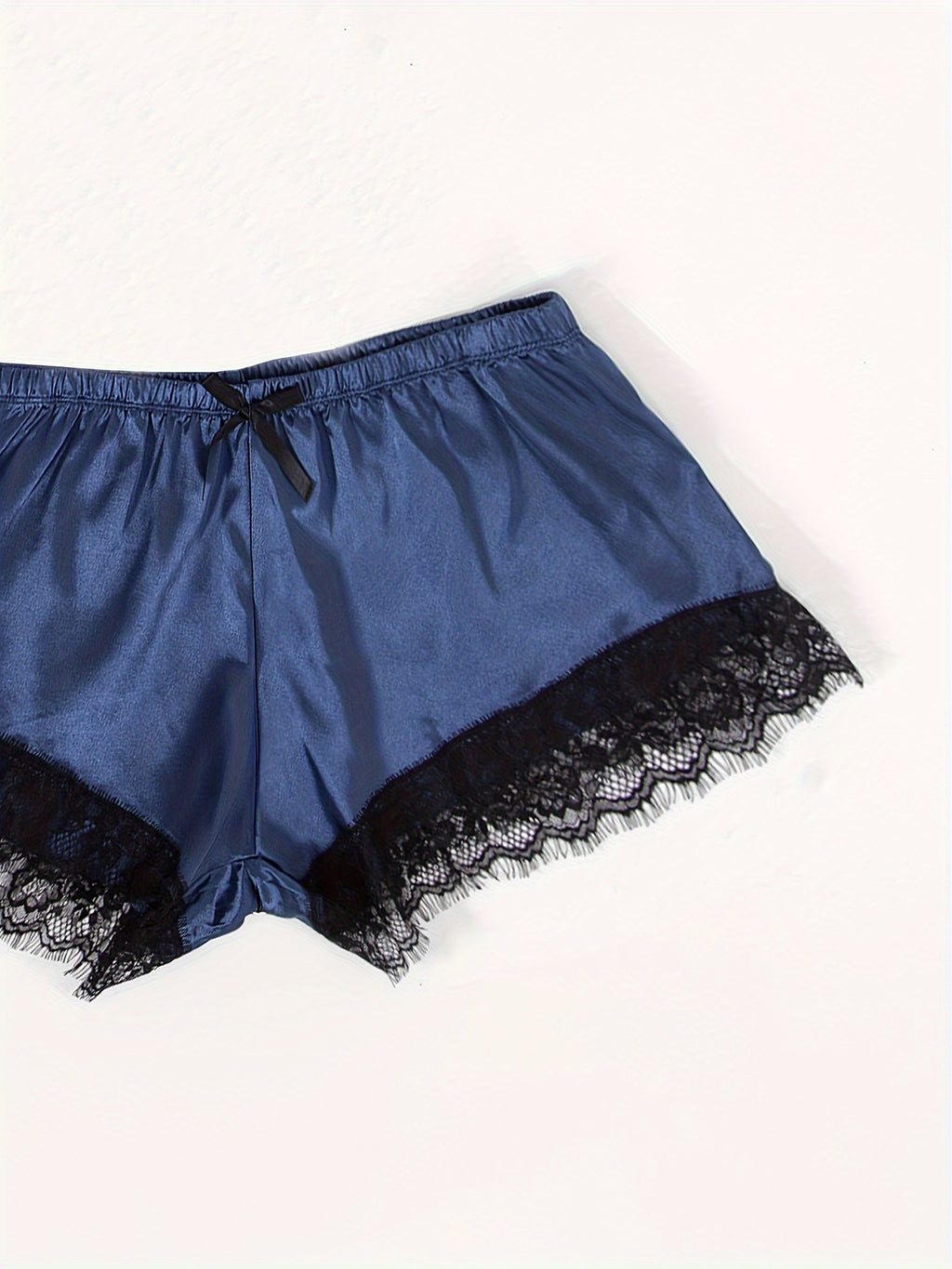 Three-Piece Elegant Solid Satin Lounge Set