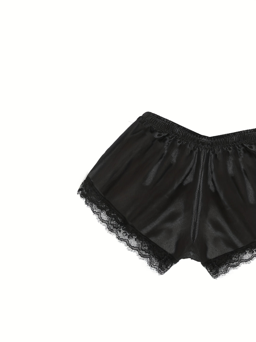 Three-Piece Elegant Solid Satin Lounge Set