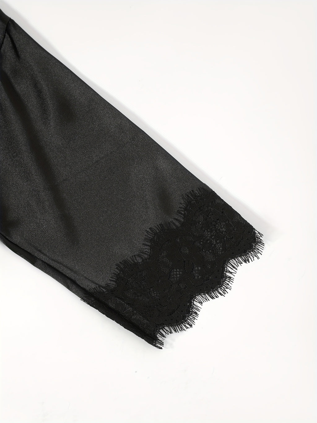 Three-Piece Elegant Solid Satin Lounge Set